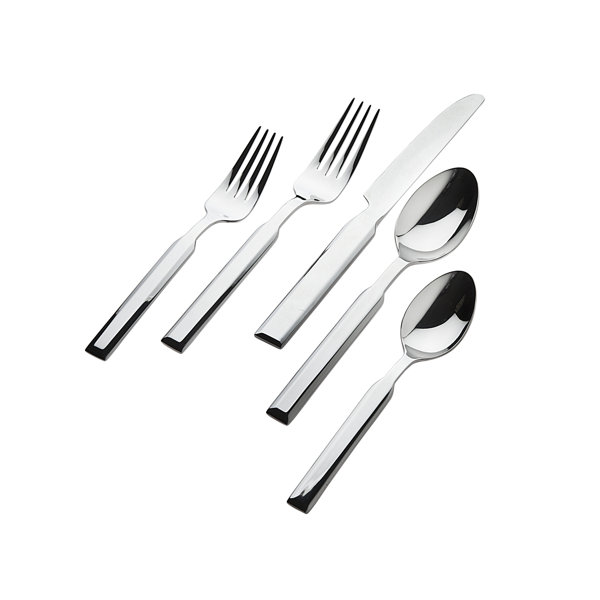 Godinger Silver Art Co 20 Piece 18/10 Stainless Steel Flatware Set ...